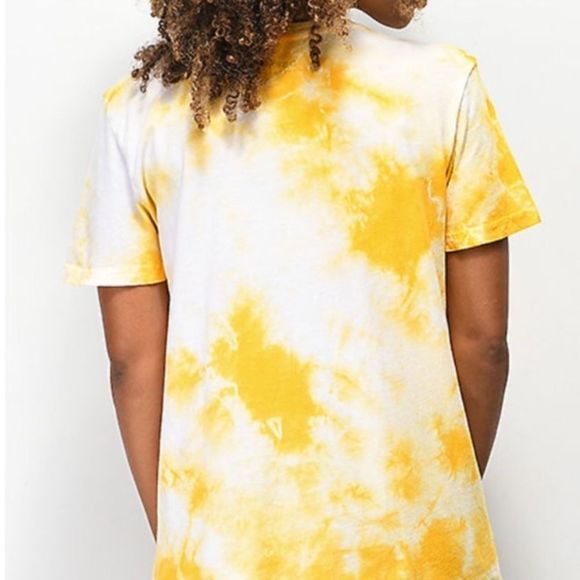 2XHP❤️OBEY Make Art Not War Yellow Tie Dye T-Shirt - Picture 3 of 7
